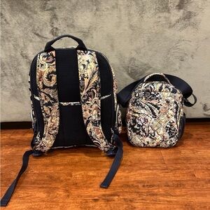 XL Vera Bradley Backpack and Lunchbox